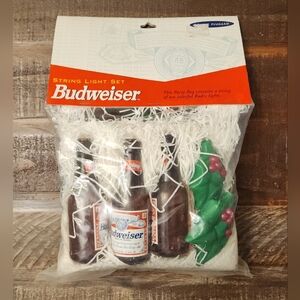 Budweiser Festive String Lights with Brown and Green Details